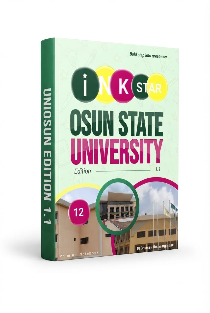 InkStar Osun State University Edition 1.1 notebook, 12 courses
